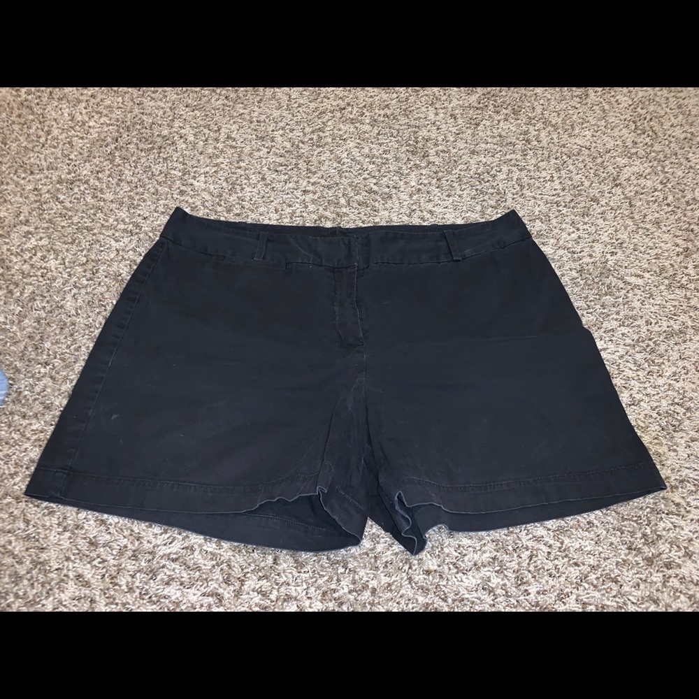 Talbots Womens Black Shorts Size 16